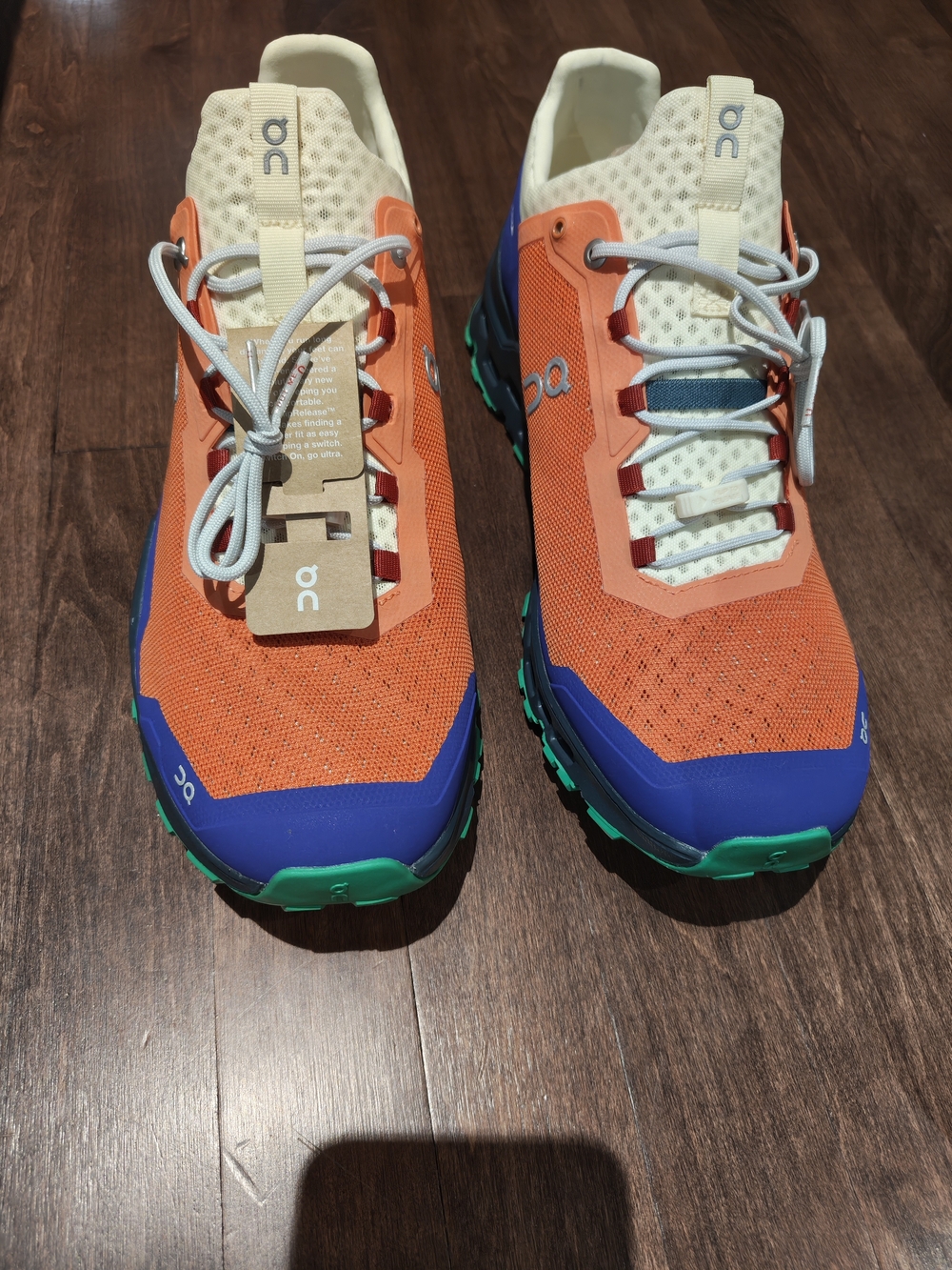 On Cloudventure Trail Running Shoes - Orange Blue Green